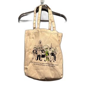 Canvas Tote Bag with Funny Cartoon – Stylish & Practical!